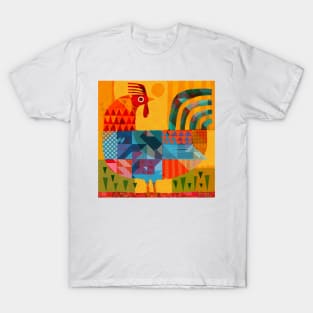 Patchwork Rooster! T-Shirt